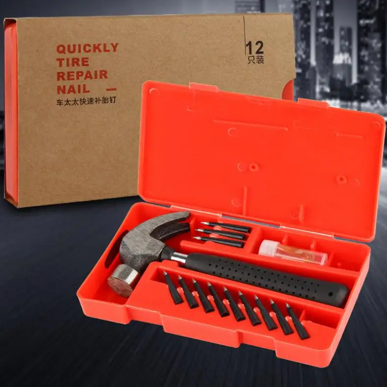 12 шт. универсальное железо хромированная Автомобильная вакуумная шина аварийный