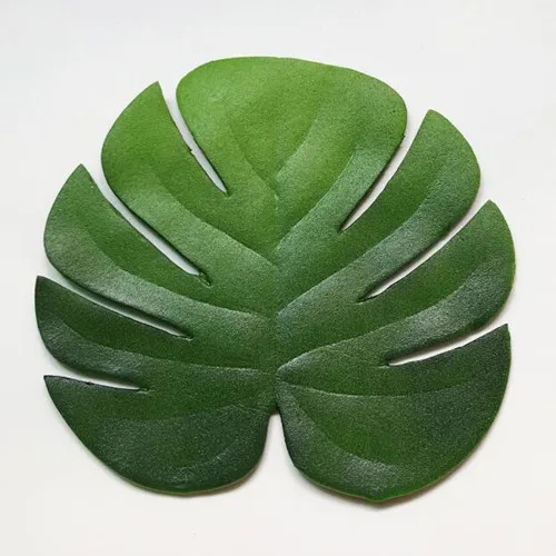 round gap leaf 1 шт. тропический искусственный коврик с листьями EVA подстаканники водонепроницаемый Изолированный подстаканник коврик Кофе Чай напиток подставки Настольный Декор 13*10 см - Цвет: round gap leaf