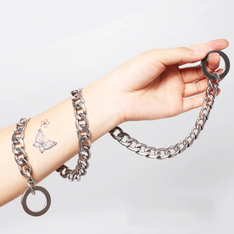 Ошейник для дрессировки собак нескользящая цепь из нержавеющей стали ожерелье