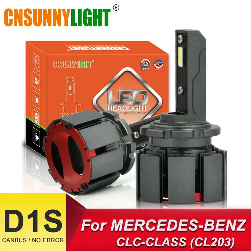 Автомобильные светодиодные фары CNSUNNYLIGHT D1S лампы 6000K белые 70 Вт/пара для Mercedes Benz Φ