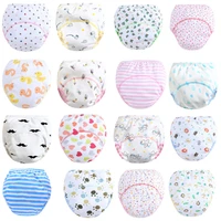 4pclot toilet potty kid training pee boy underwear girl baby cloth diaper breathable labs pants 8090100