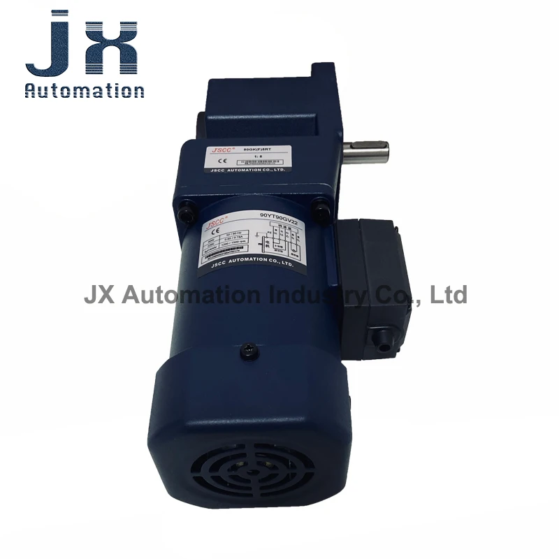 JSCC 90W Single Phase 220V AC Speed Motor 90YT90GV22 +90GK(F)5RT Gear Ratio 1:5 |