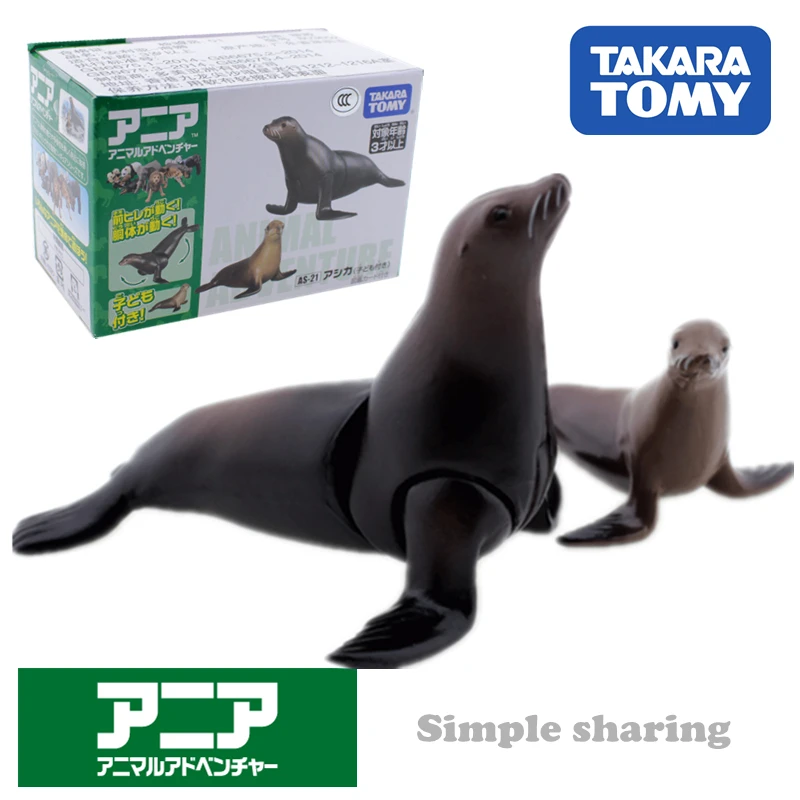 Фигурка животного Takara Tomy ANIA Advanture AS-21 морской лев резина детская развивающая