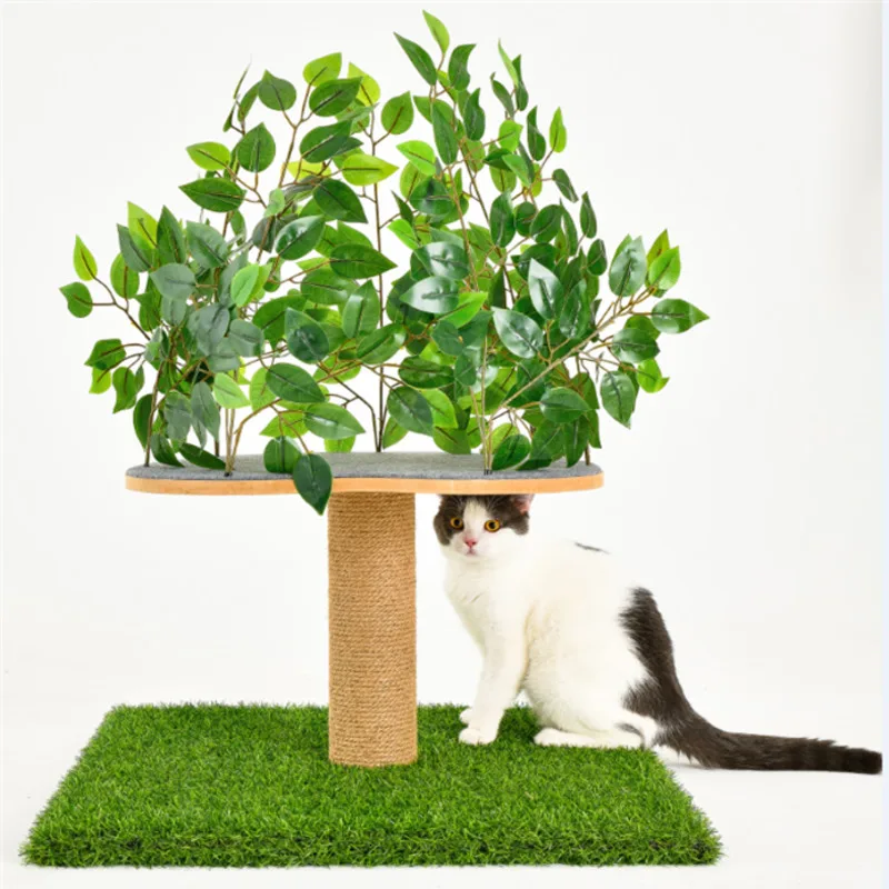 Деревянный домик башня для скалолазания Когтеточка игры кошка искусственное