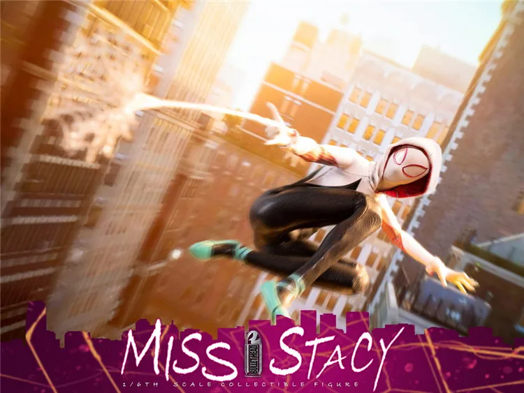 Goede Nieuwe 1/6 Vrouwelijke Beeldje Miss Stacy Spider Vrouw Vrouwelijke Pop Ronde Hoofd BH005 In Voorraad