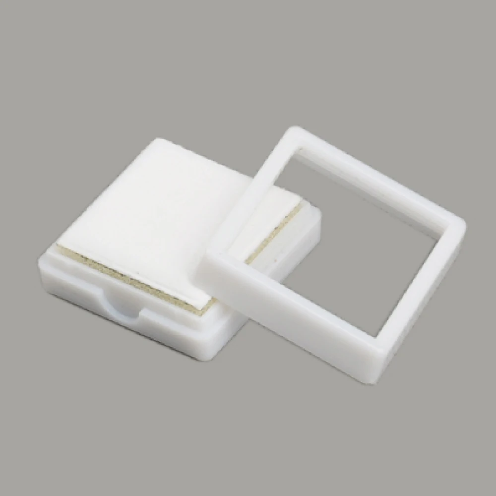 

50pcs Plastic Jewelry Set Gifts Boxes Packaging For Necklace Ring Bracelets Display Box Square Black/White Color 40x40x15mm