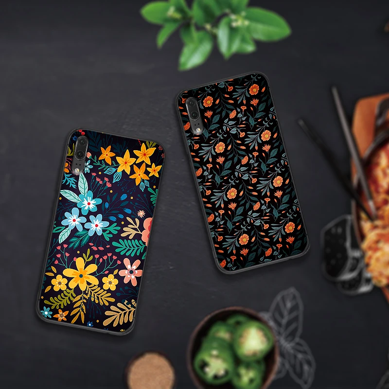 Чехлы для huawei P10 P20 2019 P8 P9 Mini P30 LITE P Smart Z 2018 Pro винтажные зеленые растения чехол