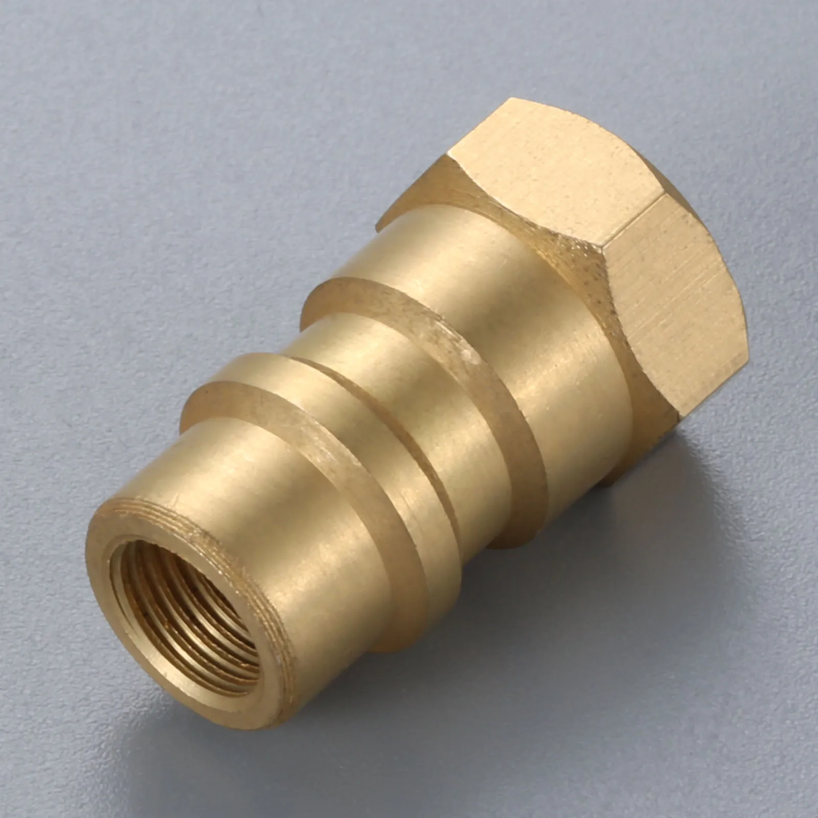 Переходник R12 на R134A латунный клапан с резьбой 1/4 &quotSAE Female 8v1 Female|Установки для