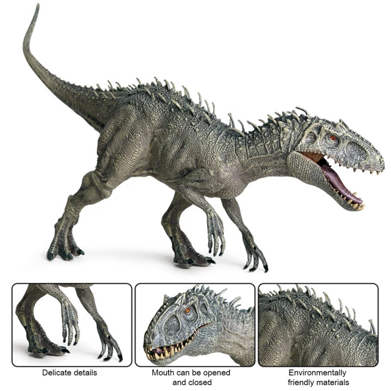 Dinossauro Jurassiced Indominus Рекс фигурки с открытым носом мир динозавров Животные модели