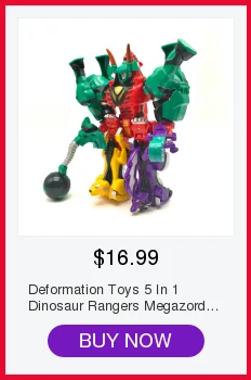 Деформационные игрушки 5 в 1 динозавр Рейнджерс Megazord сборка робот фигурки дети подарки на день рождения собранные динозавры