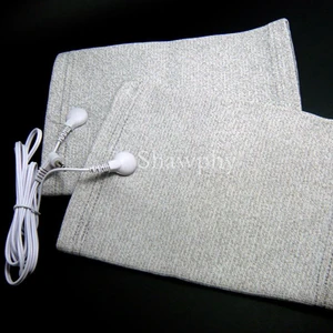 Проводящие волоконный электрод наколенники, массажные наколенники с разъемом 2,5 мм, электрод, свинцовый провод, соединительный кабель, используется для десятки единиц