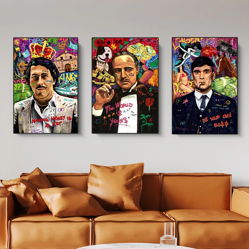 

Success Make Money Canvas Painting Graffiti Posters And Prints Modern Wall Art Rich Money Pictures For Living Room Home Decor