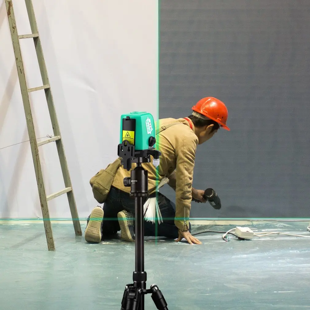 Новый перекрестный зеленый лазерный уровень 360 градусов самонивелирующийся 1V1H 2