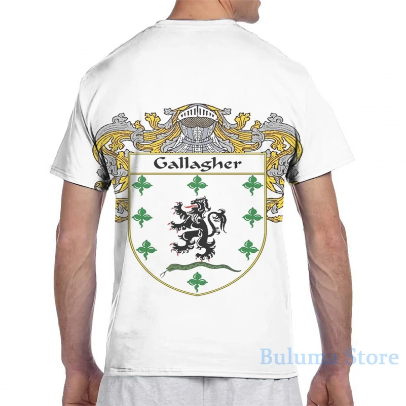 Футболка Gallagher с изображением герба оружия для мужчин и женщин модная футболка