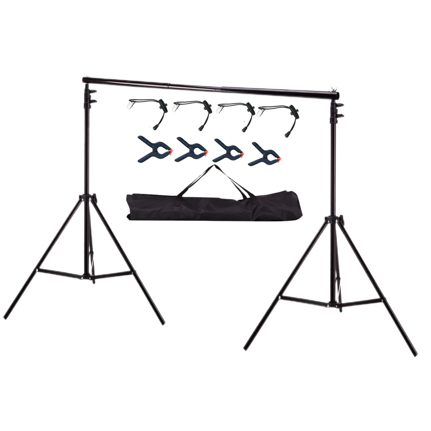 

2MX 2M(6.5ft*6.5ft) Photo Background Support System Stands Adjustable Backdrop Photograpy Backdrops for photo studio