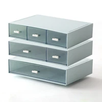 desktop cosmetic storage box drawer chest lipstick storage box stationery jewelry storage box multi layer drawer organizer