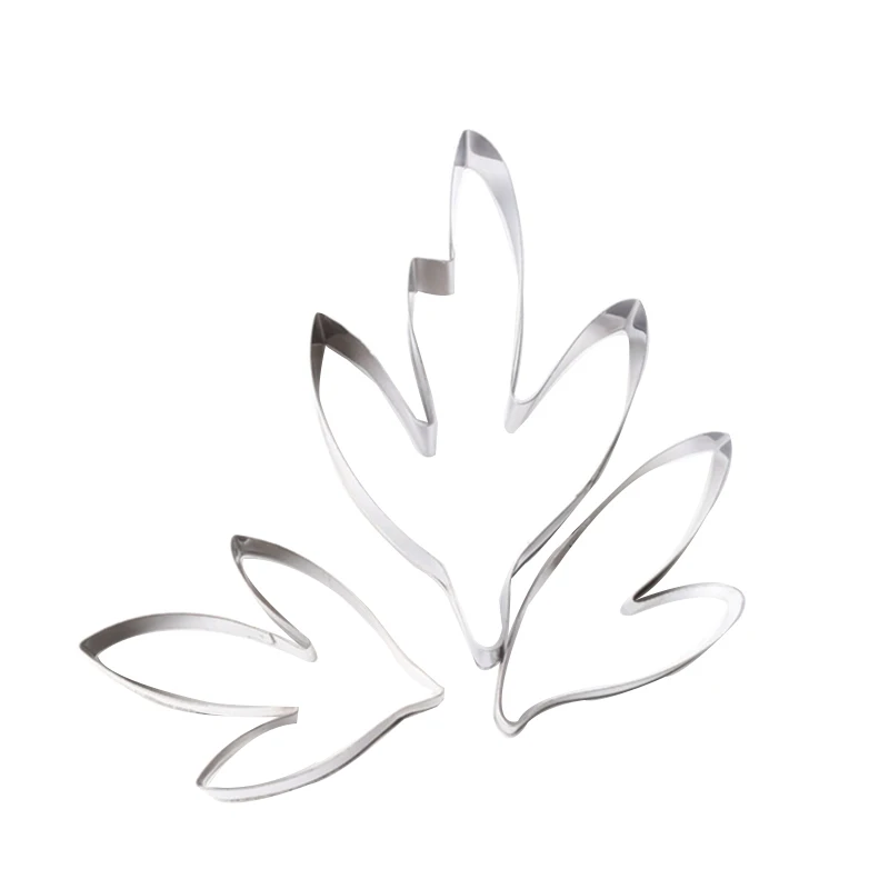 Пион Сахарный цветок лист нержавеющая сталь резак 3 шт./компл.|peony leaf cutter|stainless