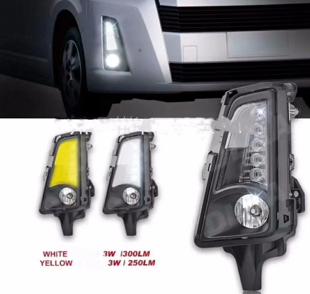 Светодиодные дневные ходовые огни Eosuns противотуманные фары в сборе для Toyota Hiace 2