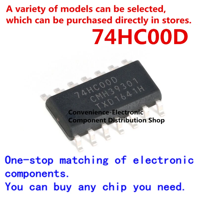 Логическая микросхема NAND gate 20 шт./упак. SN74HC00D 74HC00D SOIC-14 SMD quad 2 входа Логическая микросхема NAND gate 20 шт./упак. SN74HC00D 74HC00D SOIC-14 SMD quad 2 входа