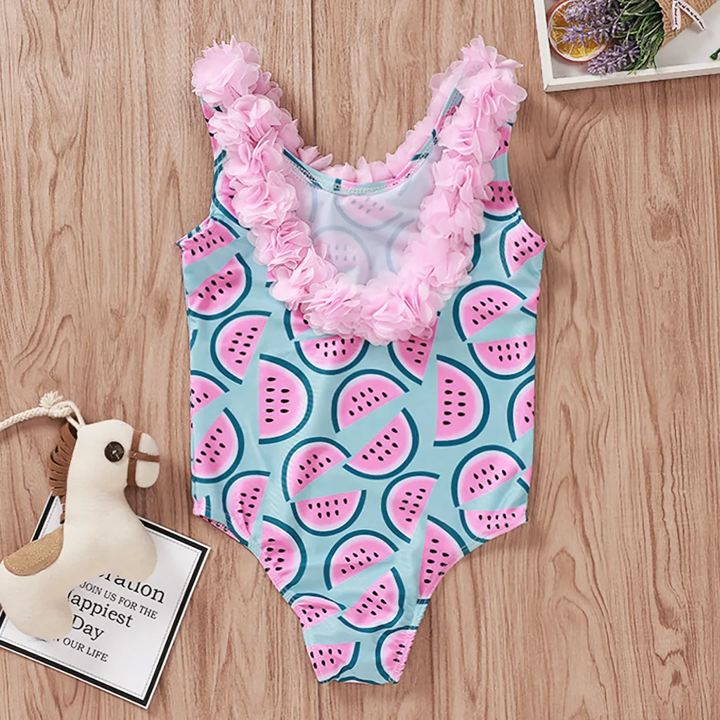 Цельный купальный костюм для маленьких девочек Сезон лето Модель 2020 года