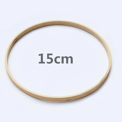 15cm Натуральные зубцы из древесины бусины деревянное кольцо Stic Dreamcatcherk Дети Diy Деревянный аксессуар для изготовления ювелирных изделий макраме аксессуары - Цвет: 15cm