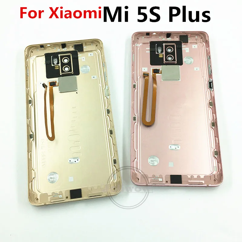 

5.7" For Xiaomi mi 5S Plus Mi5S Plus Back Battery Cover Housing case with Buttons+Glass Lens for xiaomi 5s plus Battery Cover