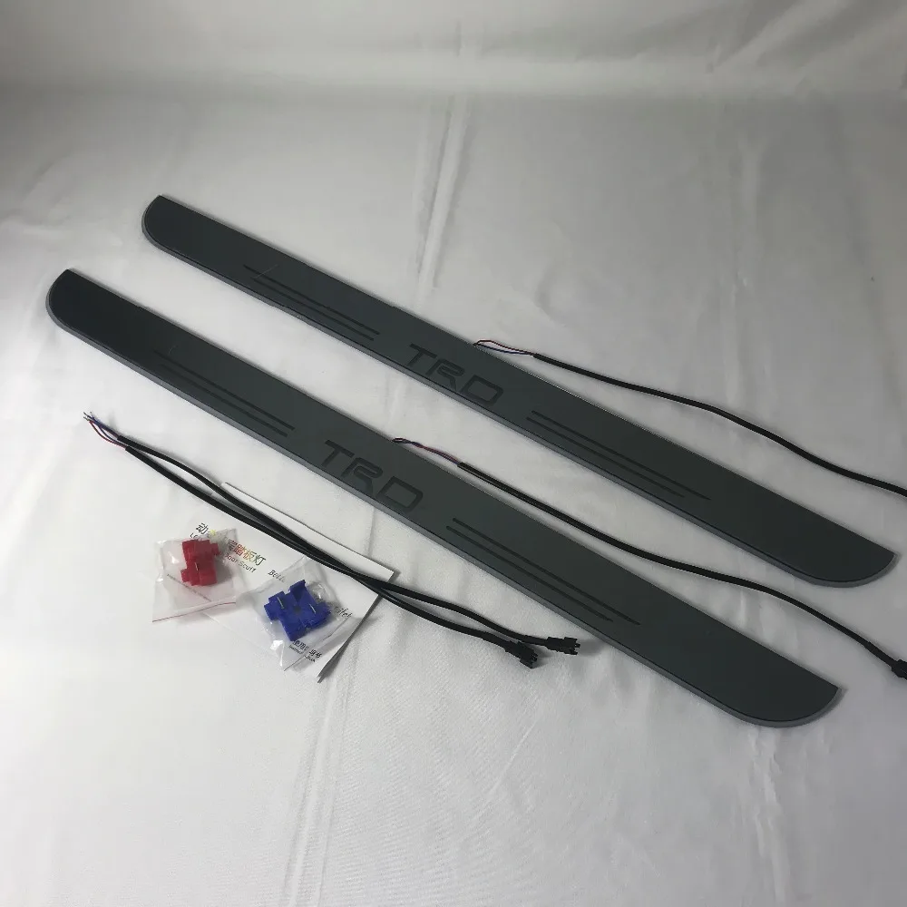 

Infrared sensor control led door sill plate strip welcome light threshold guard protectors for toyota gt86 ,Subaru BRZ