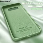 Чехол S10 5G для samsung Galaxy S7 Edge S8 S9 S10 E Plsu тонкий жидкий силиконовый мягкий чехол на заднюю панель телефона Note 8 9 10 Plus Coque