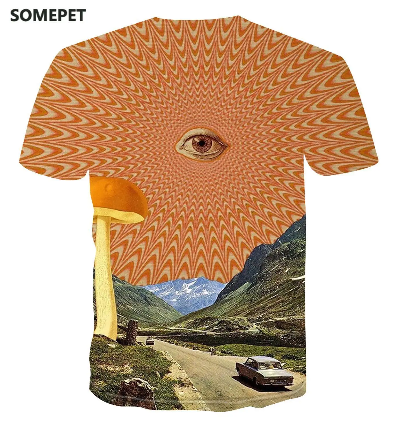 

6xl new t-shirt men's creative design pattern short sleeve printing
