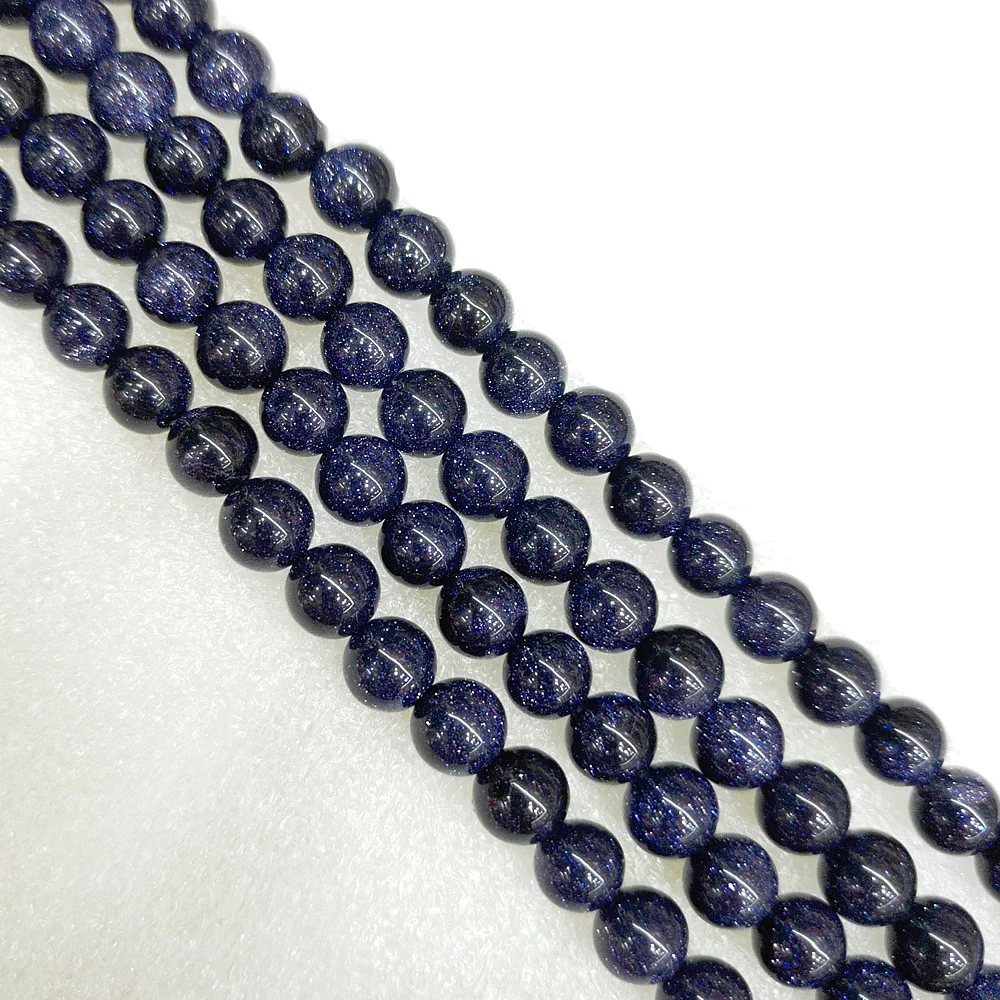 Бусины россыпью из натурального синего камня полусиние бусины 4-12 мм аксессуары
