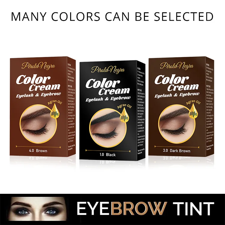 

Professional Durability Eye Brow Mascara color Cream Waterproof Material Tint Gel eyebrow and eyelash dye 10mL*2