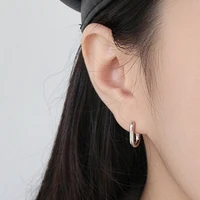 new geometry ear buckle womens oval handmade earrings