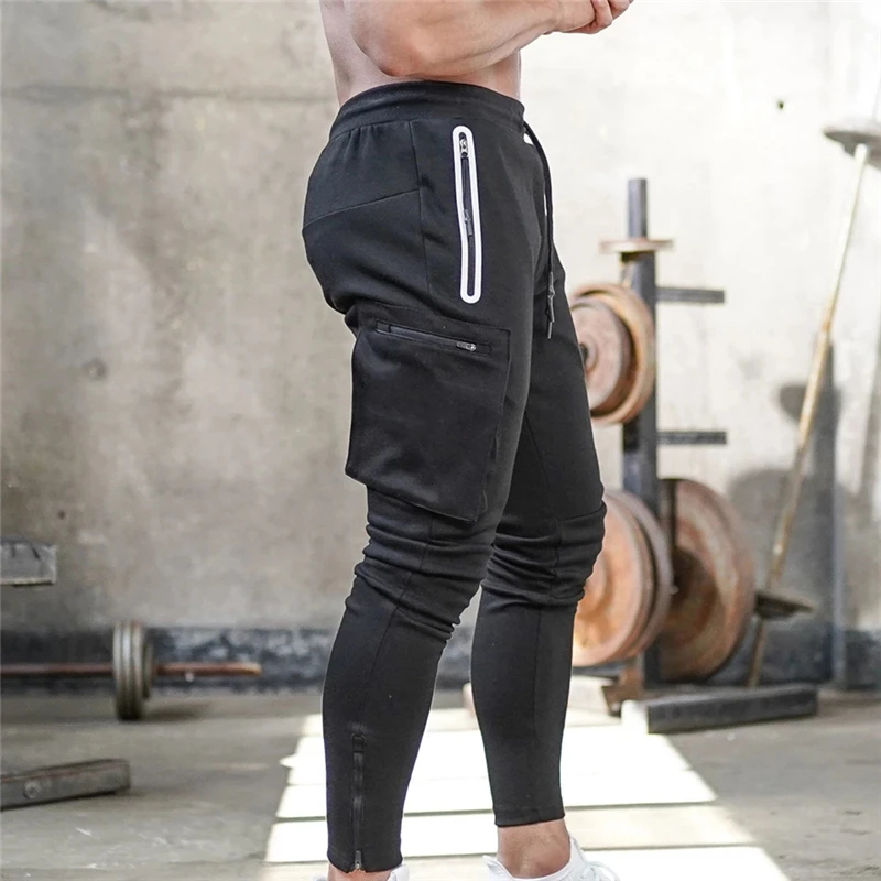 

Men Sport Pants Running Pants Plus Size 2XL With Pockets Workout Training Joggings Pants Soccer Pants Fitness For Male