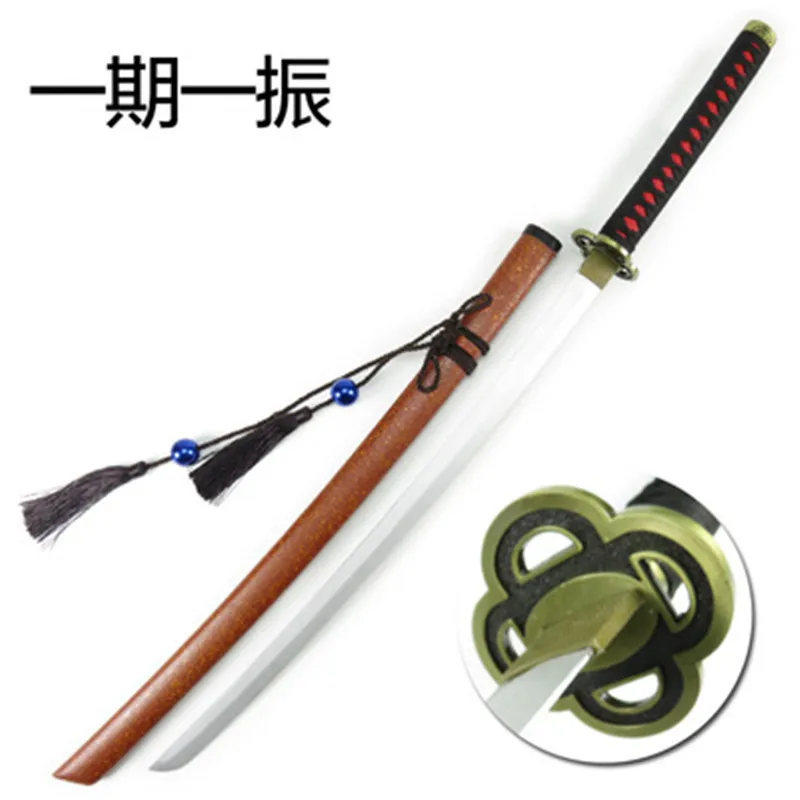 

104cm Cosplay Touken Ranbu Ichigo Hitofuri Wood Weapon Prop Role Playing Hitofuri Ichigo Wood Ninja Knife Sword Katana