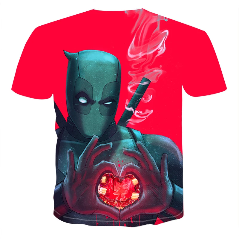 2019 новая футболка с круглым вырезом 3d принтом супергероя США для косплея Мужская