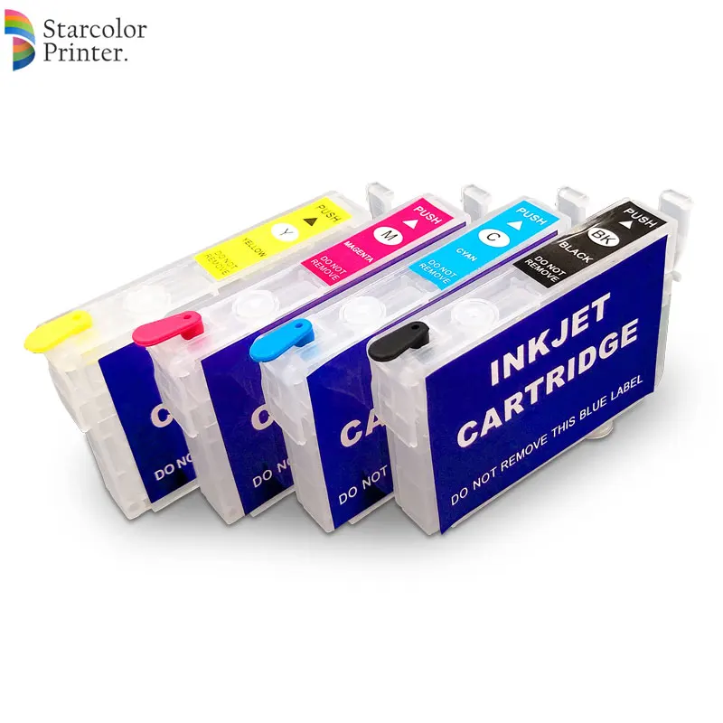 4 Цвета/Набор T0921N-T0924N Заправляемые картриджи для принтера Epson Stylus C91 T26 T27 TX106 TX109 TX117 TX119 TX210 CX4300.