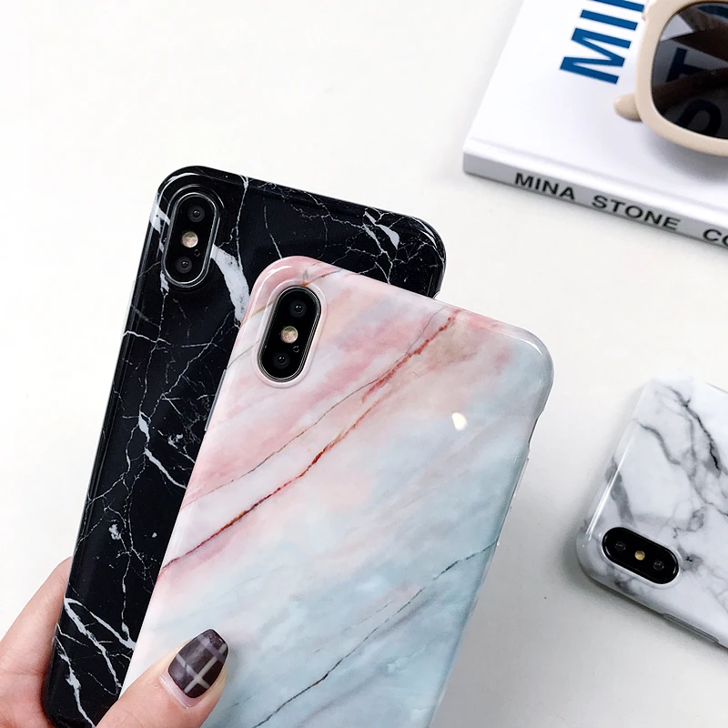 

TPU Marble Case For iPhone 12 11 6 6s 7 8 Plus X XR XS Max Silicone Soft Back Cover For iPhone X Phone case Fundas Capa Coque