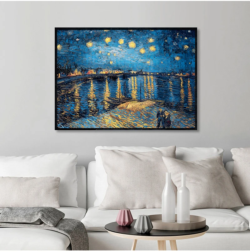 Звездная ночь на реке роны от Винсента Ван Гога известный художник