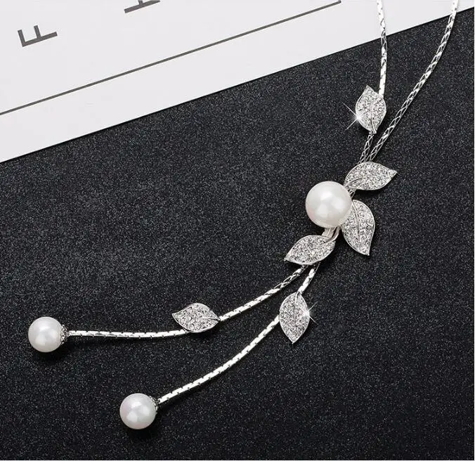 Ожерелье женское Изысканное жемчужное ожерелье с кисточкой длинной цепочкой