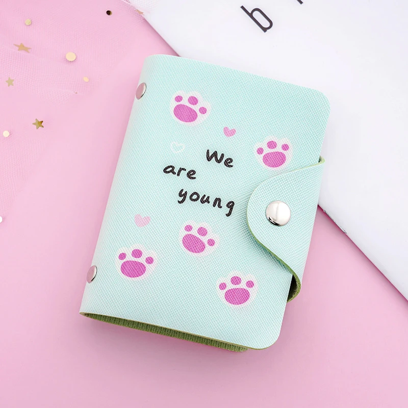 20-Card Large-Capacity Cartoon Multi-Card Bank Card Holder Student Cute Card Holder Anti-Degaussing