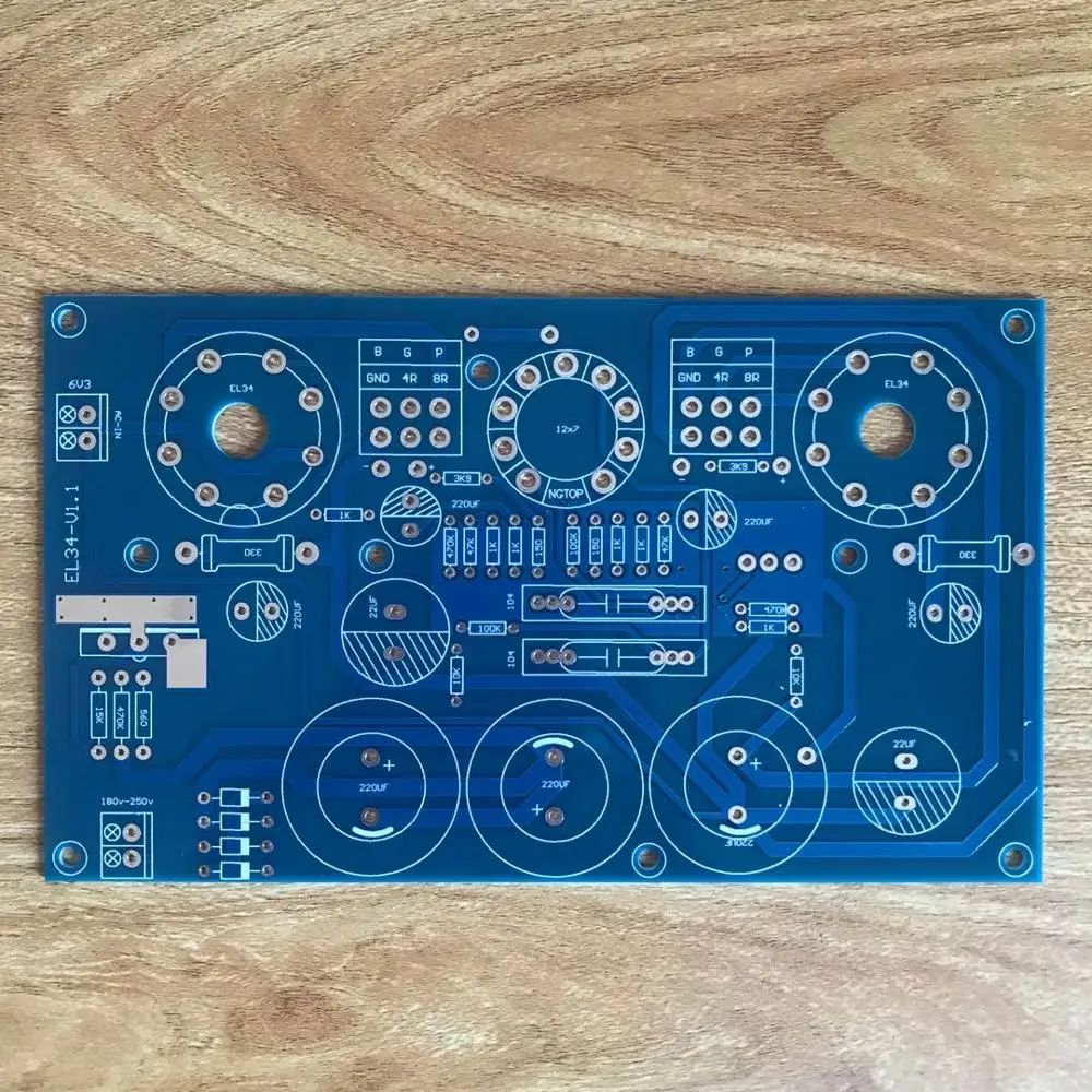 EL34 PCB EL34B 10 Вт односторонний ламповый усилитель класса А ECC83 12AX7