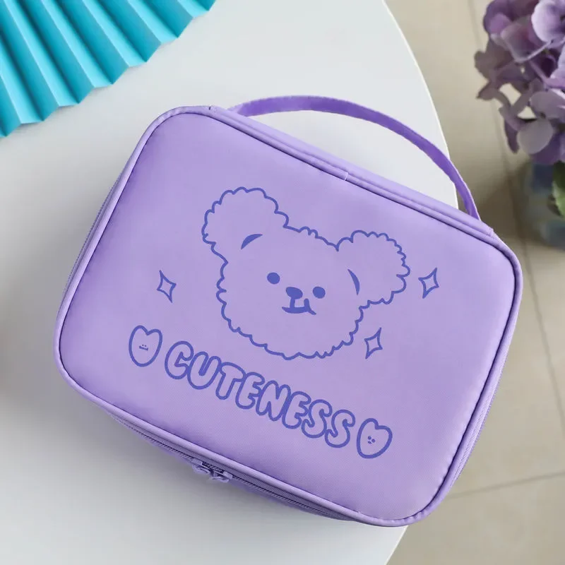 

Косметичка с фиолетовым медведем