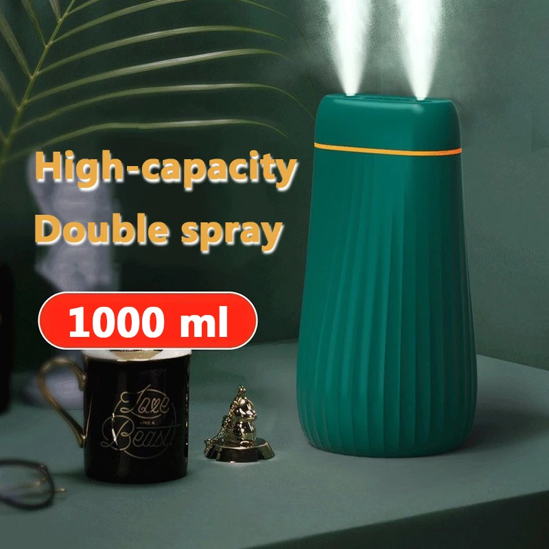 New Air Humidifier 1L High Capacity Ultrasonic Aroma Essential Oil Diffuser For Home Car With USB Aromatherapy Cool Mist Maker | Дом и сад