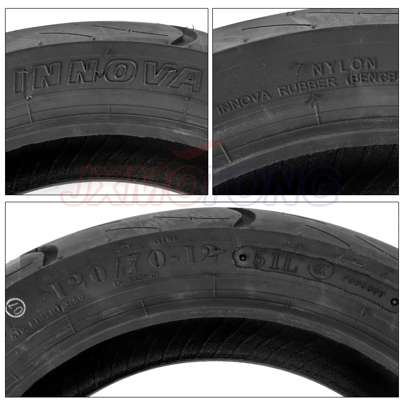 120/70-12 12-дюймовая полутермоплавкая шина для мотоцикла бескамерная Honda Kawasaki Yamaha