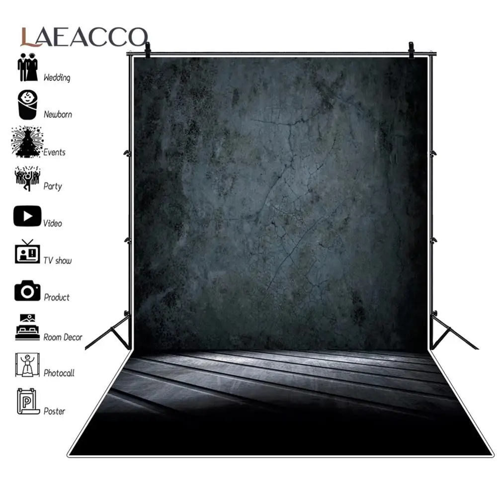 

Laeacco Темный градиентный однотонный Фотофон для детской портревечерние фотосъемки фотостудии