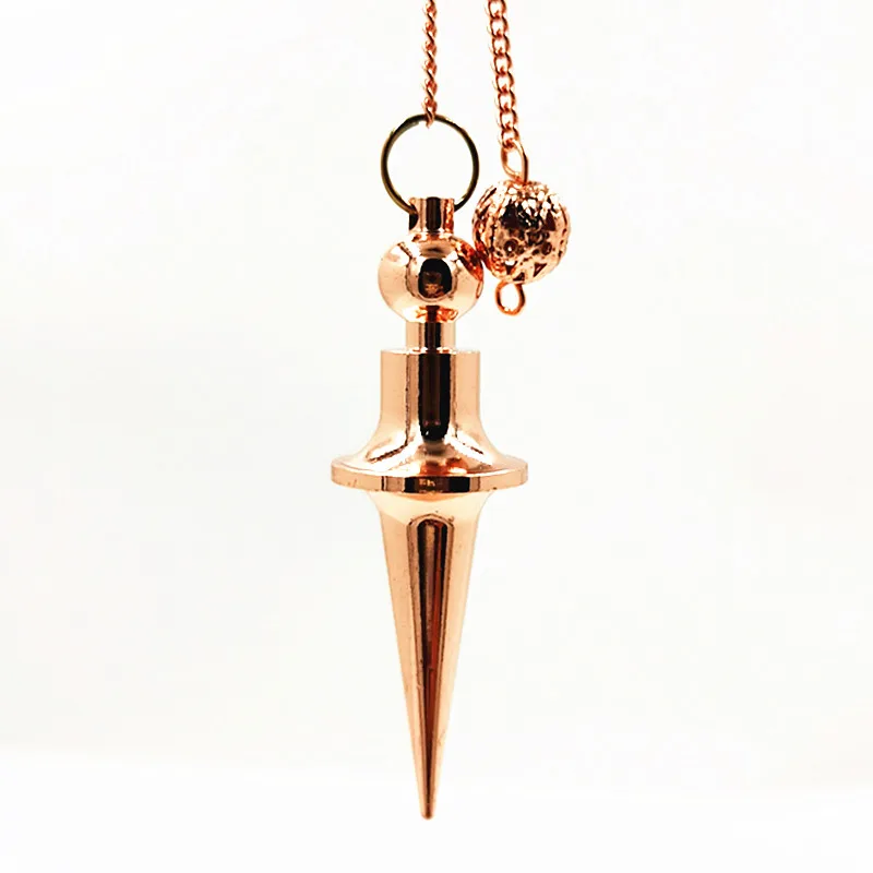 Metal Charm Pendulum For Dowsing Divination Reiki Healing Spiritual Wicca Women Men Amulet Screw Shape Pendule Radiestesia