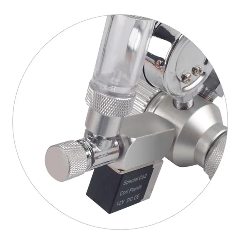 

Aquarium CO2 Regulator Mini Dual Gauge Display with Bubble Counter Check Valve