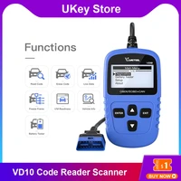 for vdiagtool vd10 automotive obd2 car diagnosis tools obdii eobd scanner engine fault code reader multi language scanner tool