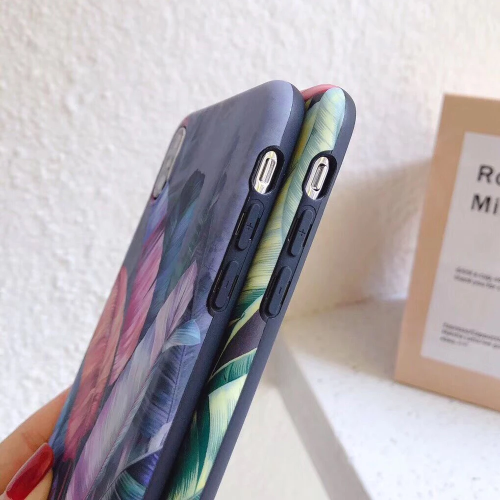 Винтажный чехол LOVECOM с листьями дерева для iPhone 11 Pro Max XR X XS 7 8 6 Plus мягкая задняя