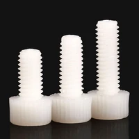10 50pcs m3 m4 m5 m6 m8 white nylon hex socket head cap screw plastic screws bolts length 5 60mm